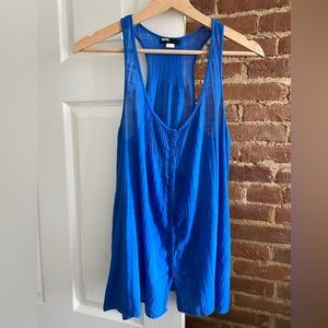 Urban Outfitters BDG Pleated Button Racerback Blouse